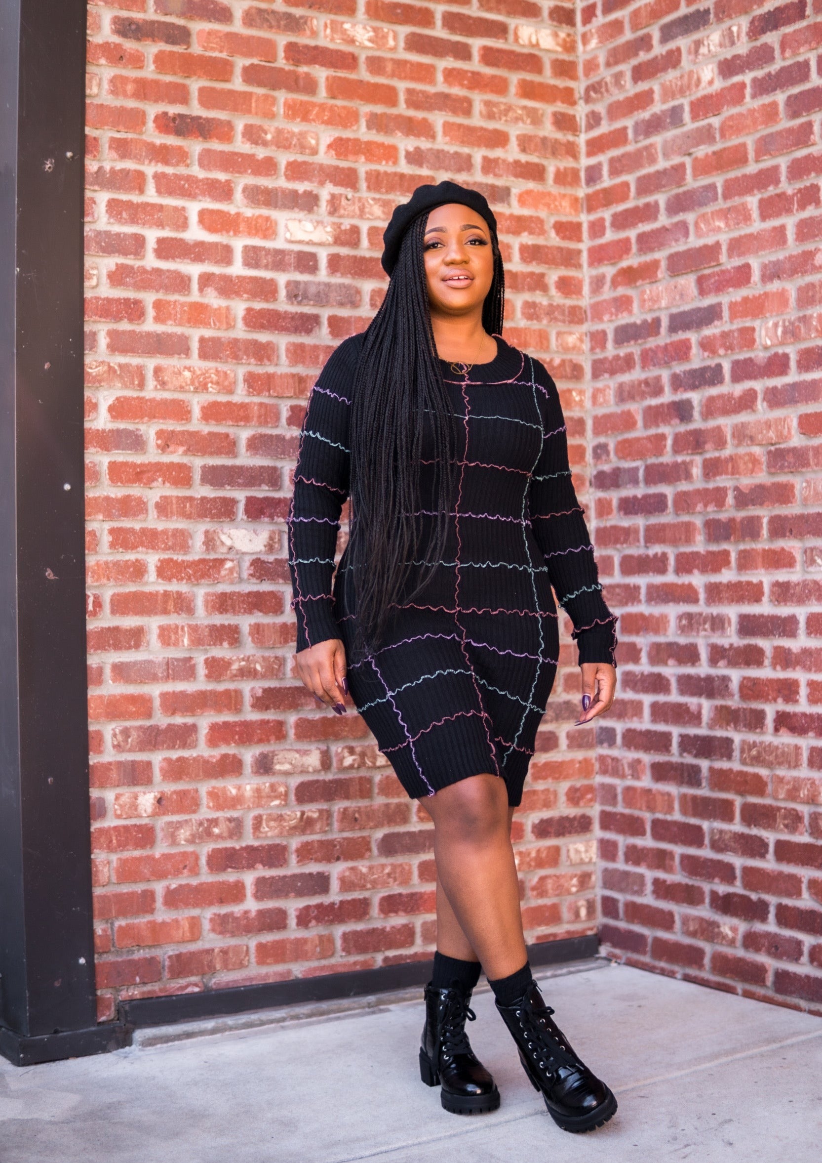 Posh Sweater Dress - Black Shop SB Boutique Posh Sweater Dress - Black Shop SB Boutique